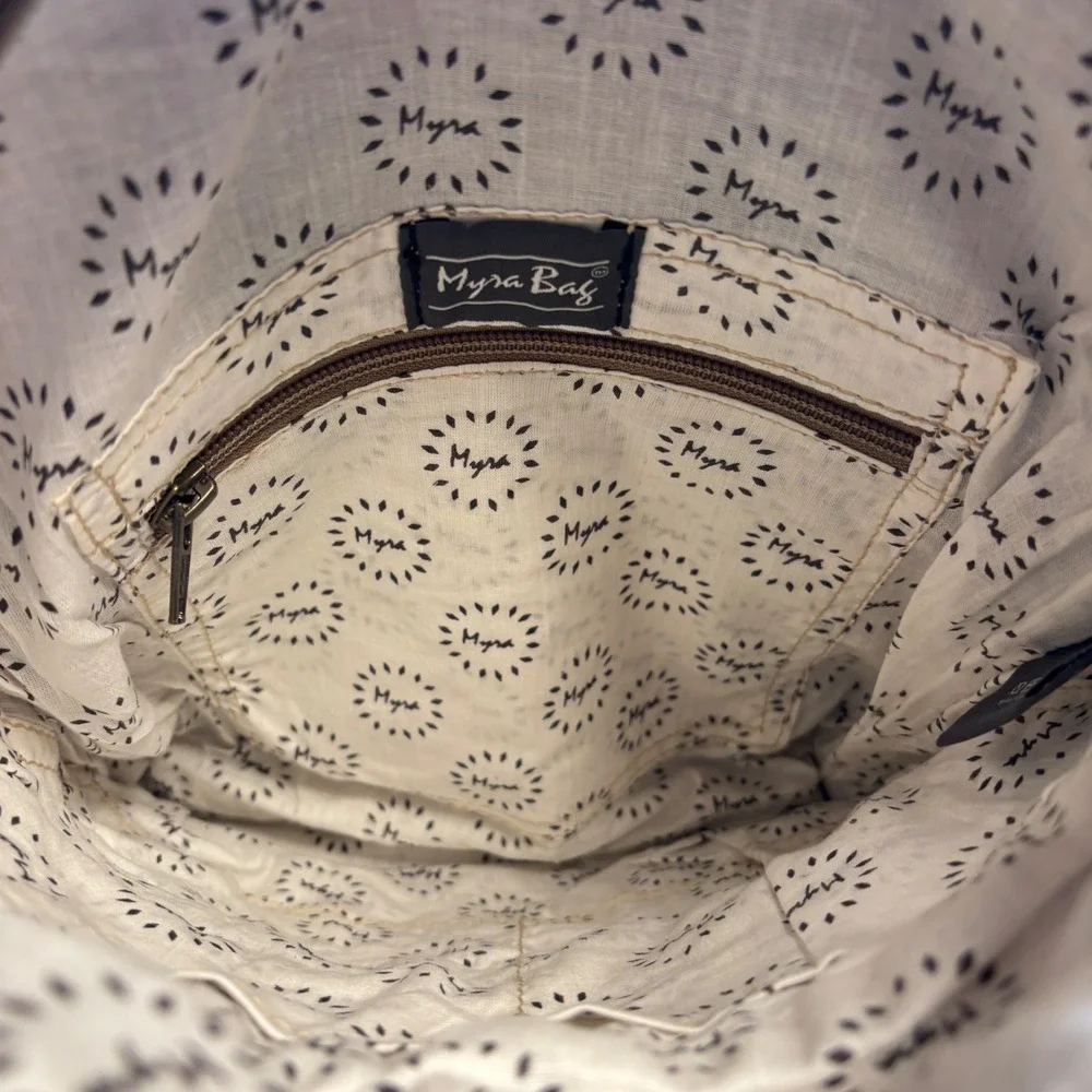 Myra Bag Crossbody‎ Bag Women Medium Mojave Paisley Fringed Hand-Tooled S-6739